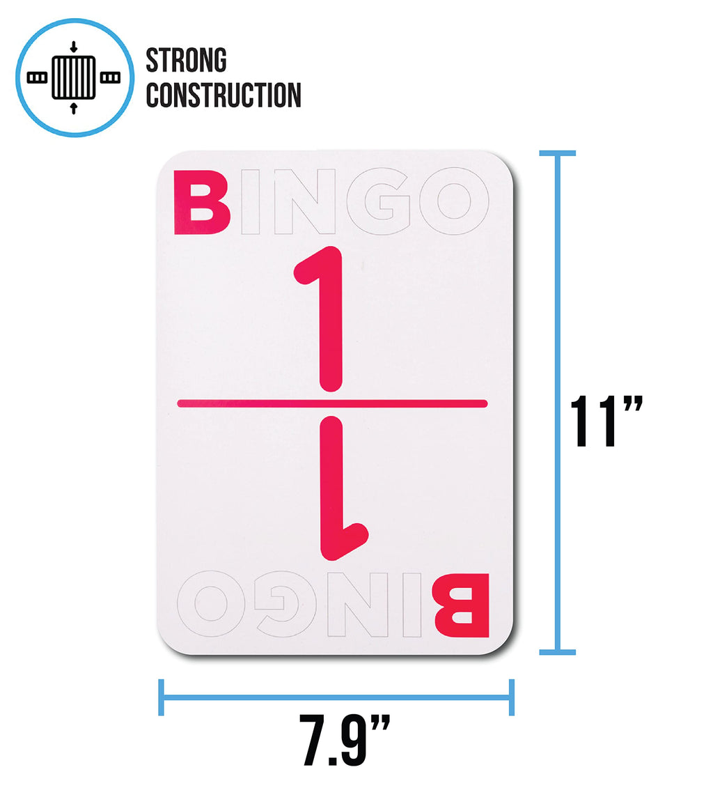Regal Games Jumbo Bingo Calling Cards Deck - 75 Reusable Cards, Large Print, Travel-Friendly