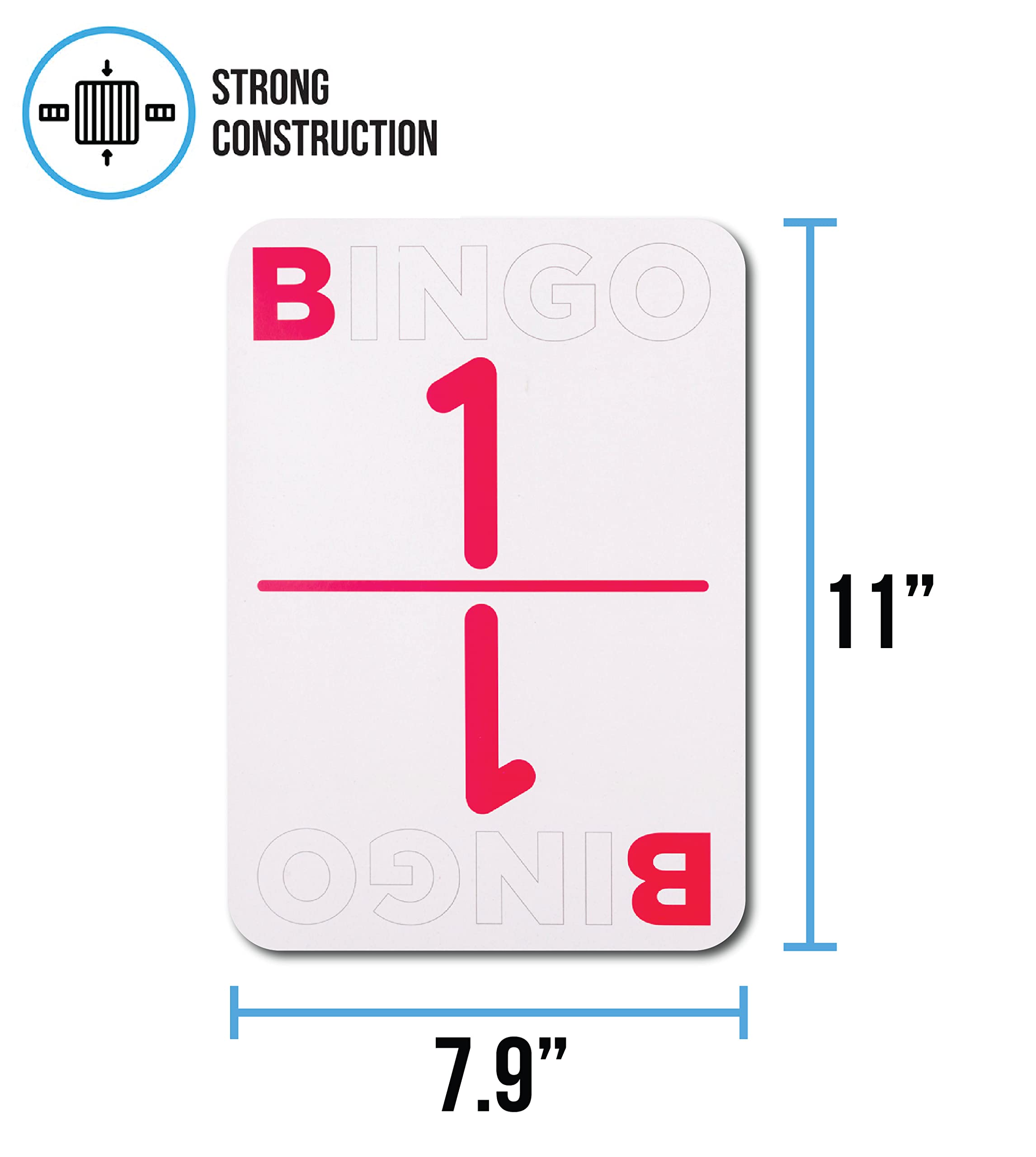 Regal Games Jumbo Bingo Calling Cards Deck - 75 Reusable Cards, Large Print, Travel-Friendly
