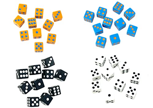 Regal Games Velocity Dice Game Set – 40 Colorful Square Dice with Storage Case for Fast-Paced Family Fun