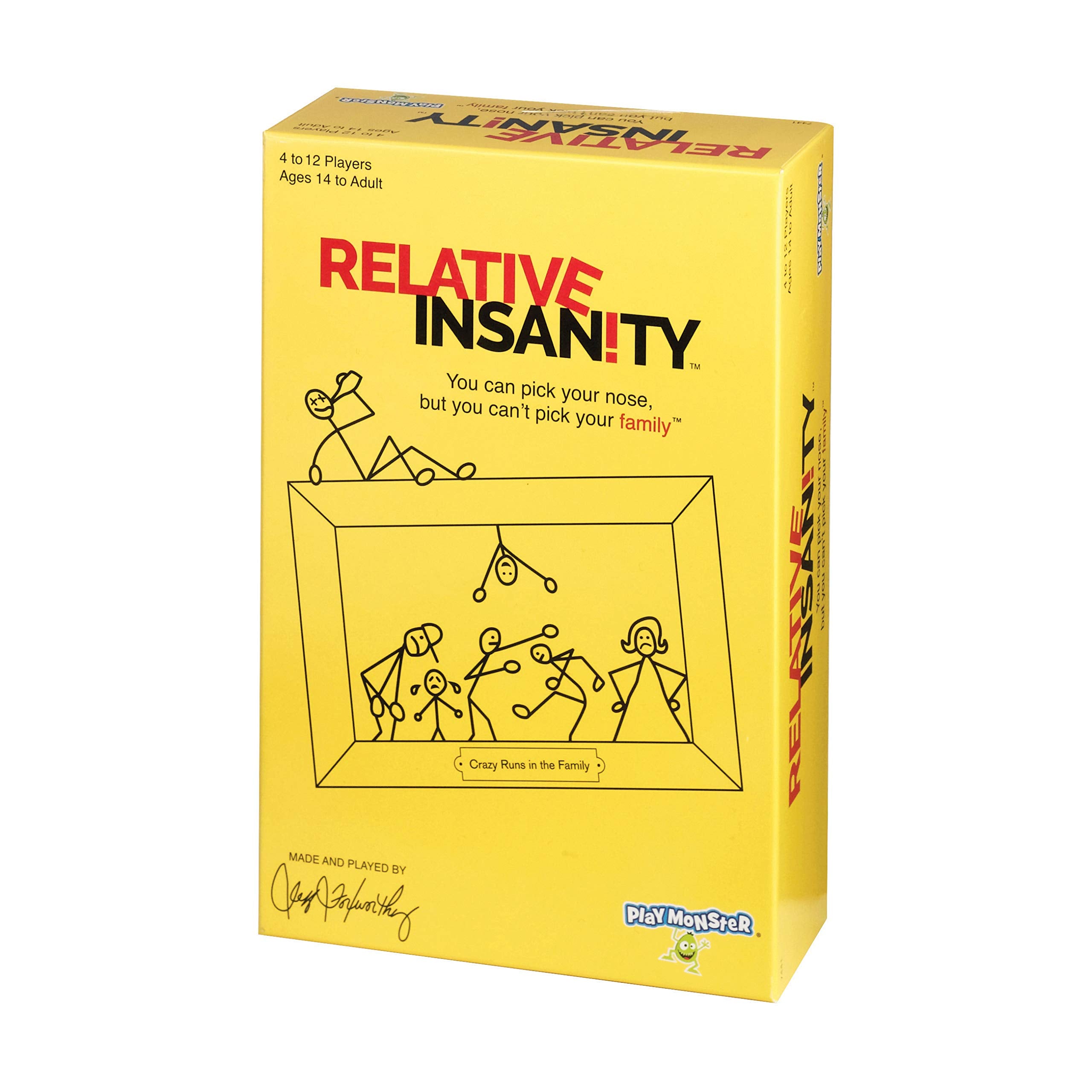 Relative Insanity: A Hilarious Adult Party Card Game by Jeff Foxworthy for 4-12 Players Ages 14+