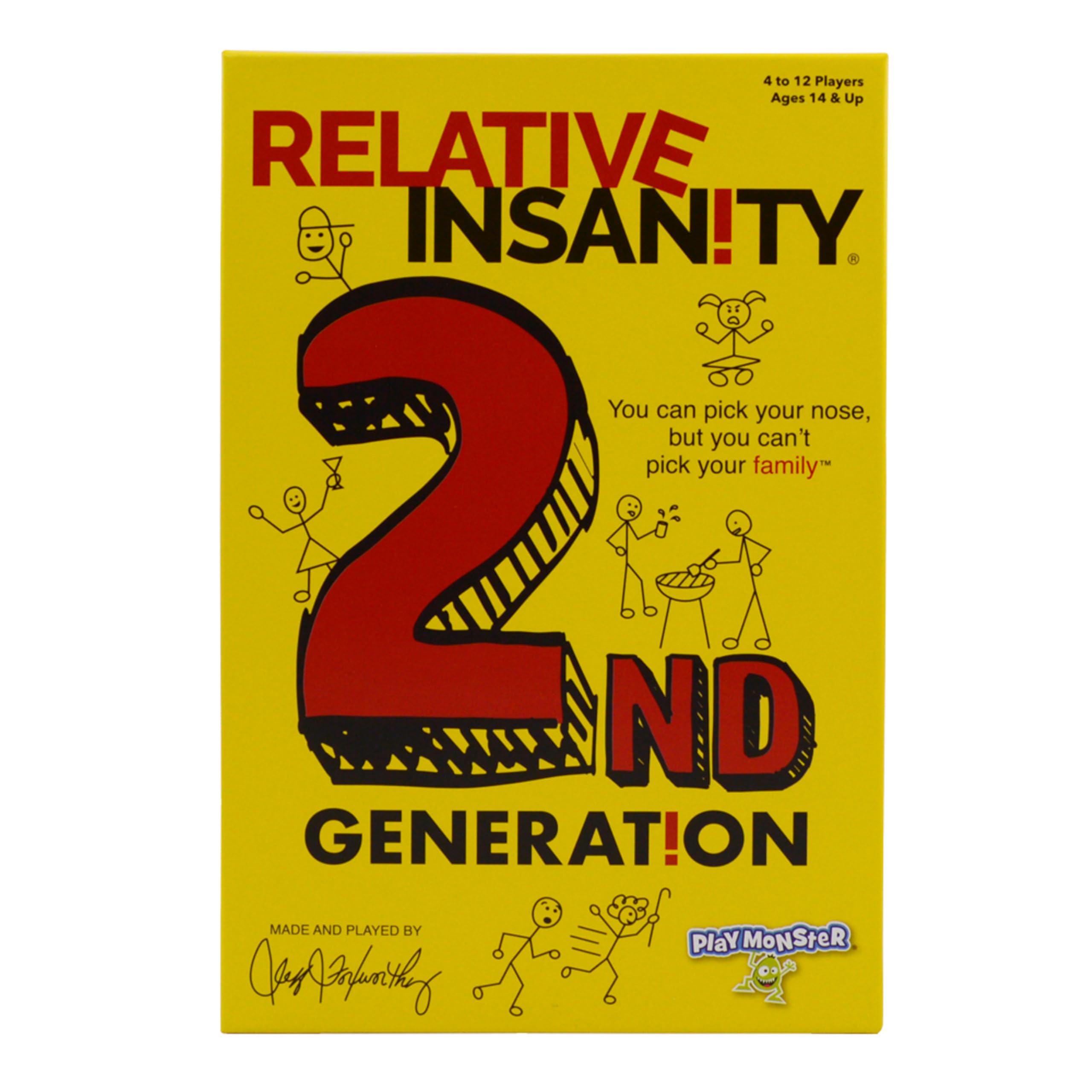 Relative Insanity Card Game - Hilarious Party Game for Family Night, Ages 14+