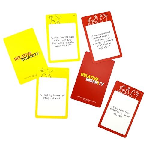 Relative Insanity Card Game - Hilarious Party Game for Family Night, Ages 14+