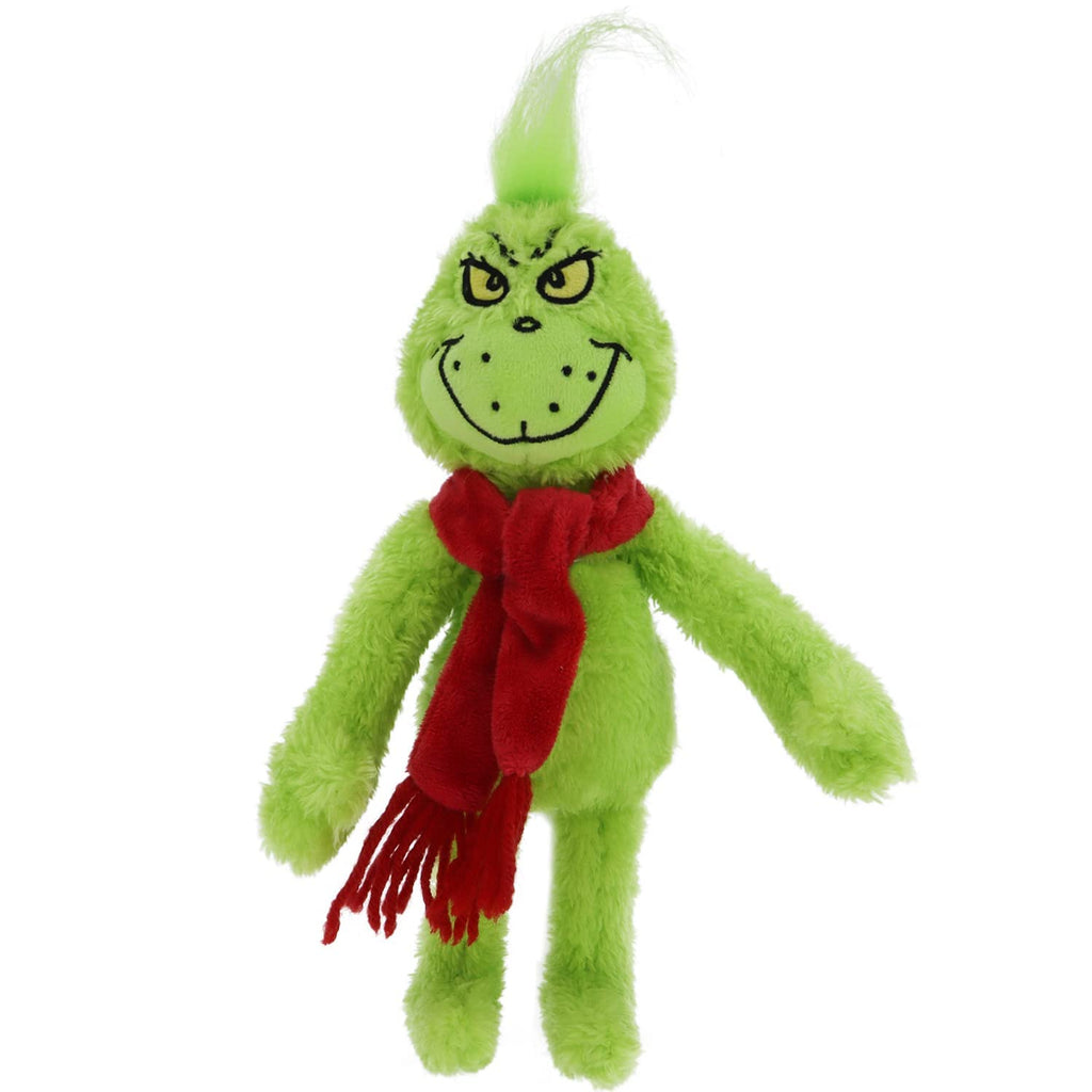 RELIGES 9-Inch Green Christmas Monster Plush – Soft Holiday Stuffed Animal for Kids, Festive Decoration and Gift (Fun Green)