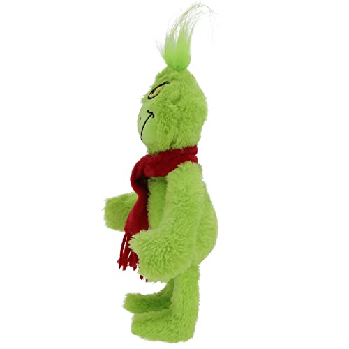 RELIGES 9-Inch Green Christmas Monster Plush – Soft Holiday Stuffed Animal for Kids, Festive Decoration and Gift (Fun Green)