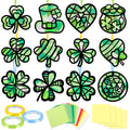 Renbuzhu St. Patrick's Day Suncatcher Craft Kit – 40 Shamrock Window Decorations