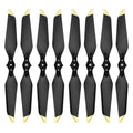 Replacement Propellers for DJI Mavic Pro & Platinum – 4 Pairs Low Noise Quick Release Blades (Gold Tips)