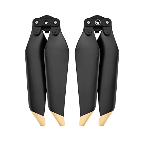 Replacement Propellers for DJI Mavic Pro & Platinum – 4 Pairs Low Noise Quick Release Blades (Gold Tips)