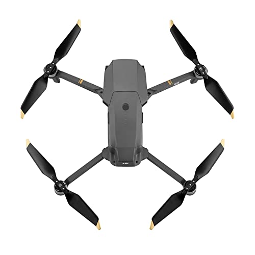 Replacement Propellers for DJI Mavic Pro & Platinum – 4 Pairs Low Noise Quick Release Blades (Gold Tips)