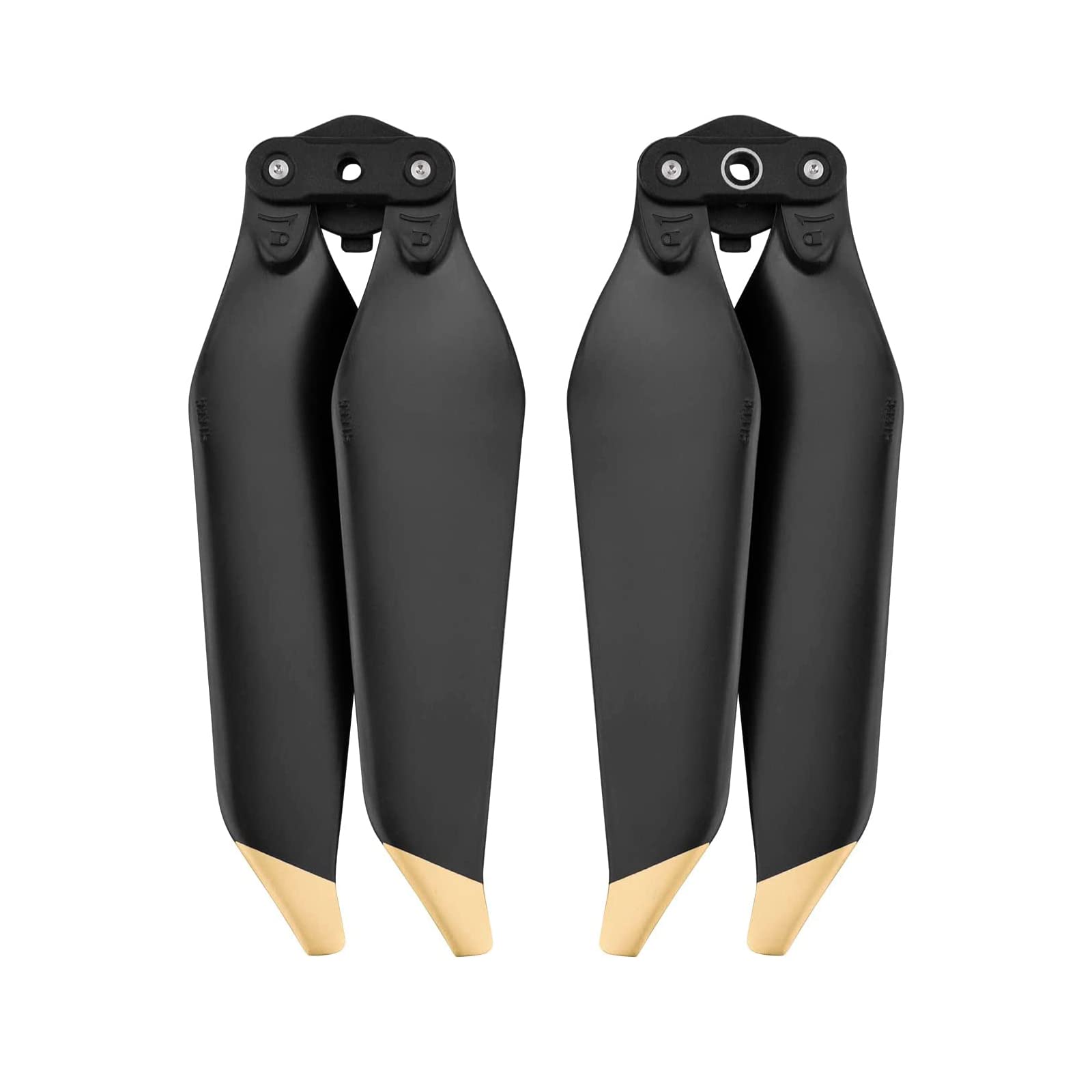 Replacement Propellers for DJI Mavic Pro & Platinum – 4 Pairs Low Noise Quick Release Blades (Gold Tips)
