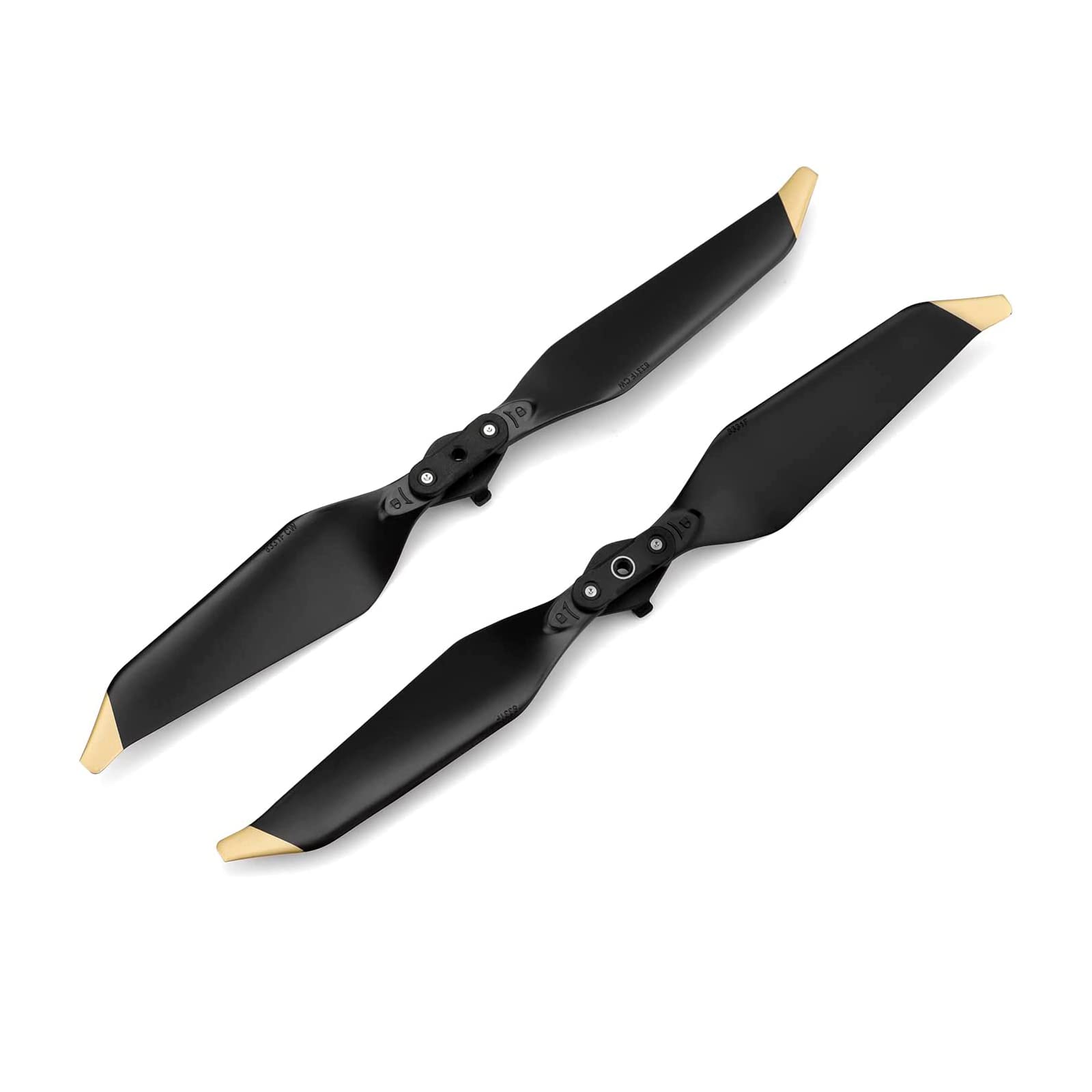 Replacement Propellers for DJI Mavic Pro & Platinum – 4 Pairs Low Noise Quick Release Blades (Gold Tips)