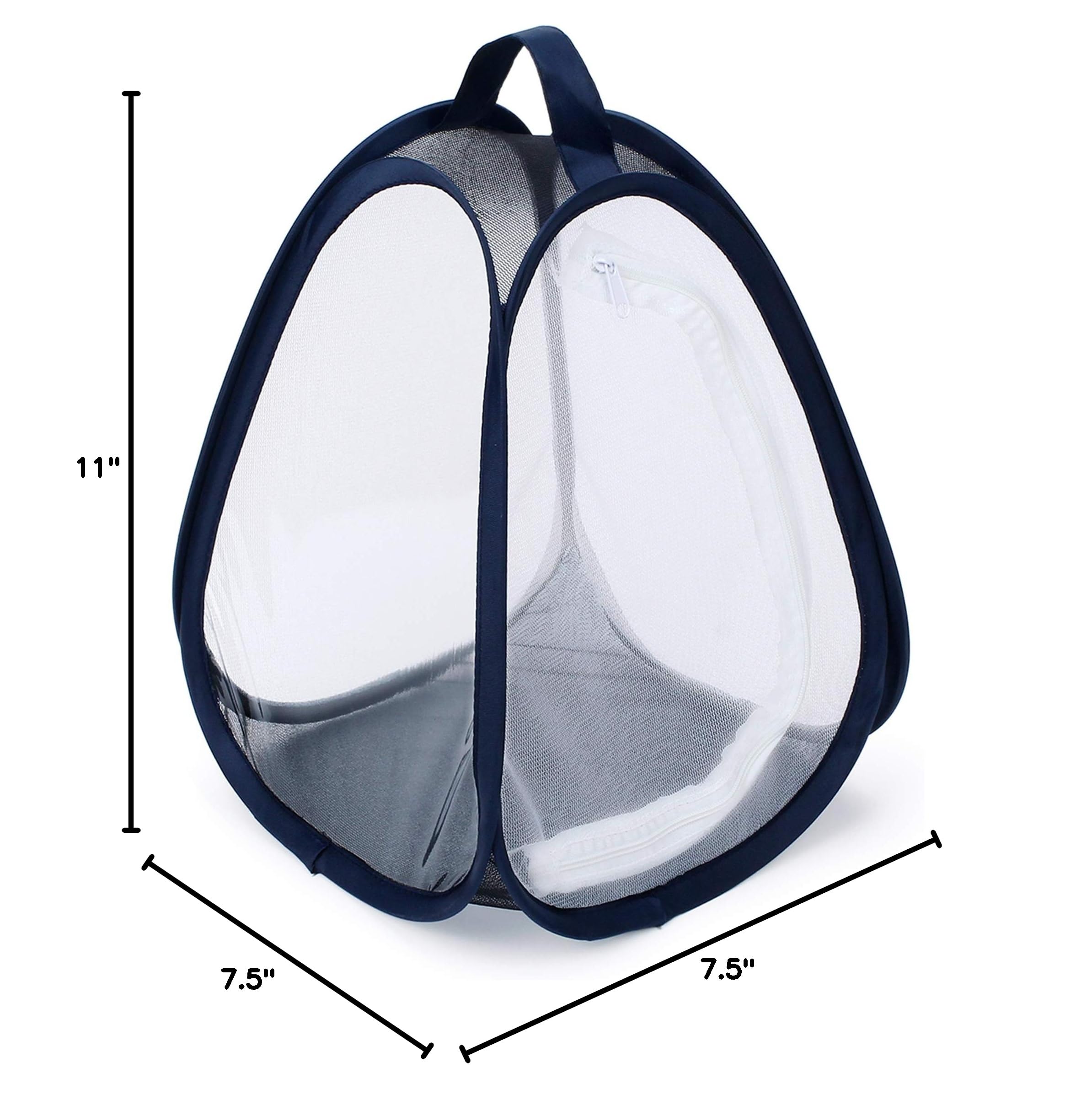 RESTCLOUD Mini Butterfly Habitat 7.5x7.5x11 Inch Pop-Up Insect Mesh Cage with Clear Window