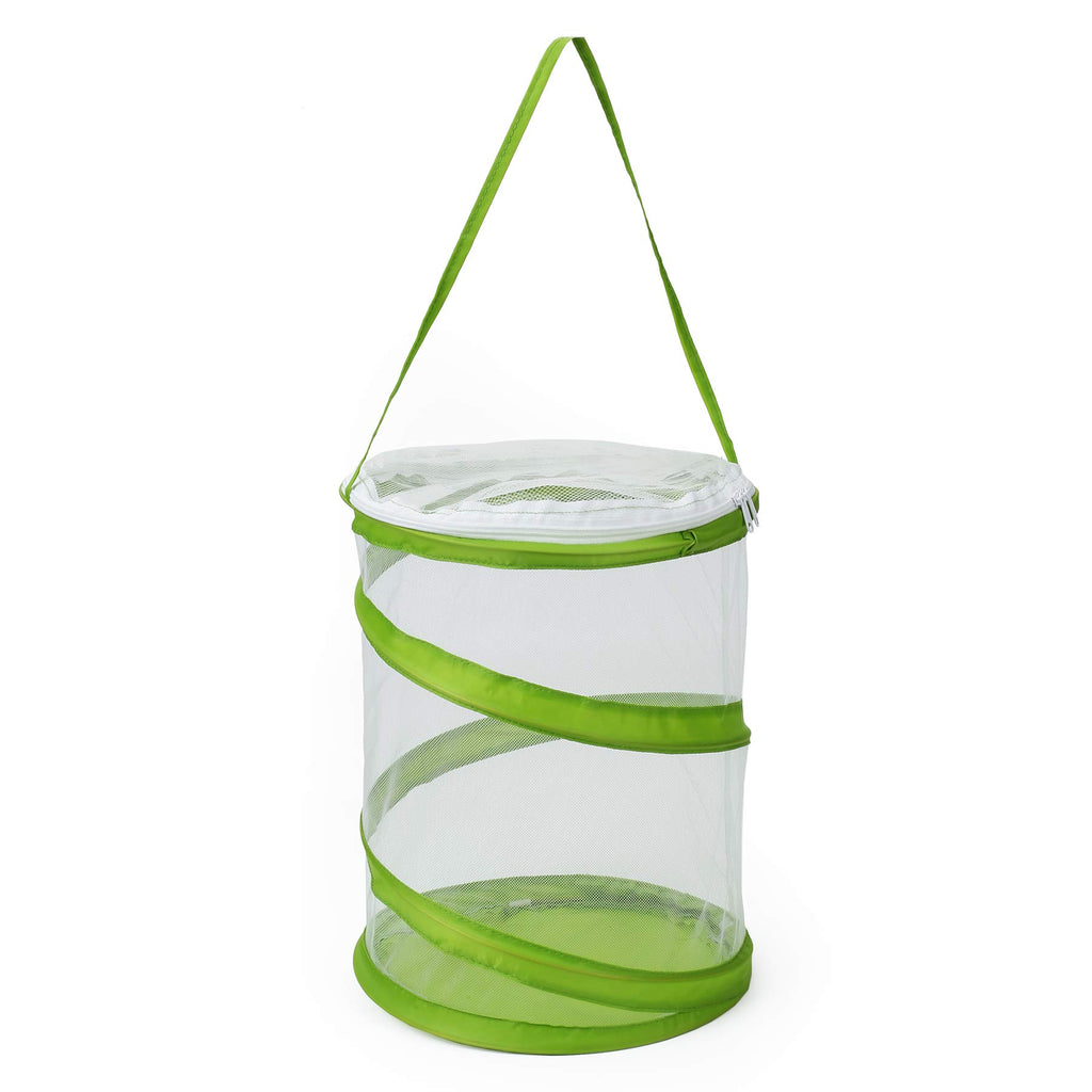 RESTCLOUD Pop-up Butterfly Habitat Cage – Clear Mesh Enclosure (9x11 Inches Tall)