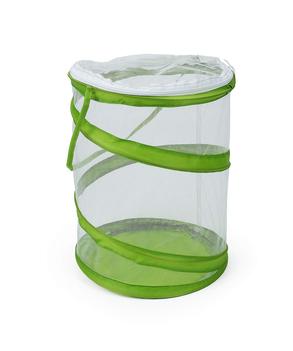 RESTCLOUD Pop-up Butterfly Habitat Cage – Clear Mesh Enclosure (9x11 Inches Tall)