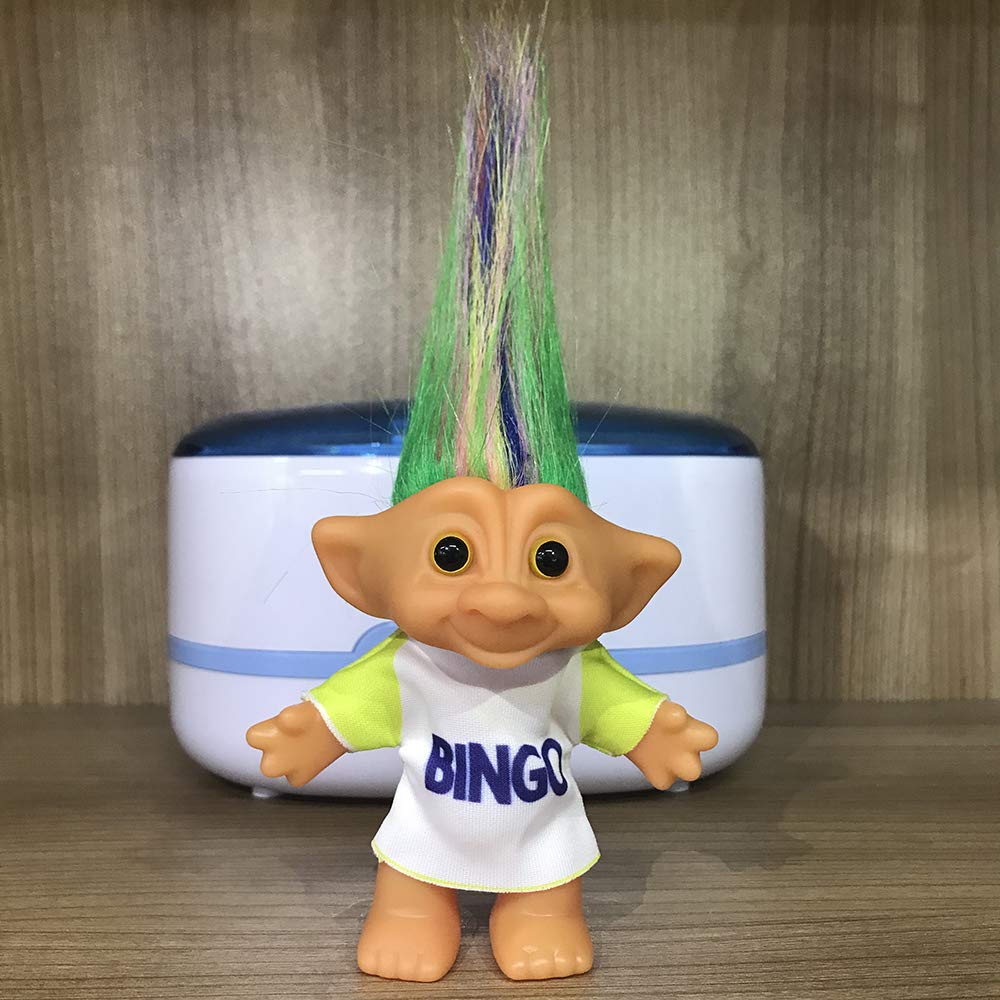 Retro Troll Doll - 7.5" Colorful Vintage Doll for Collections, School Projects, and Party Favors