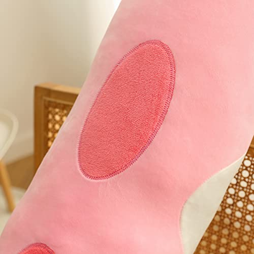 Rexinc Long Pink Cat Plush Pillow – Cute Soft Body Pillow for Sleep & Snuggling (4 Sizes up to 43.3 inches)