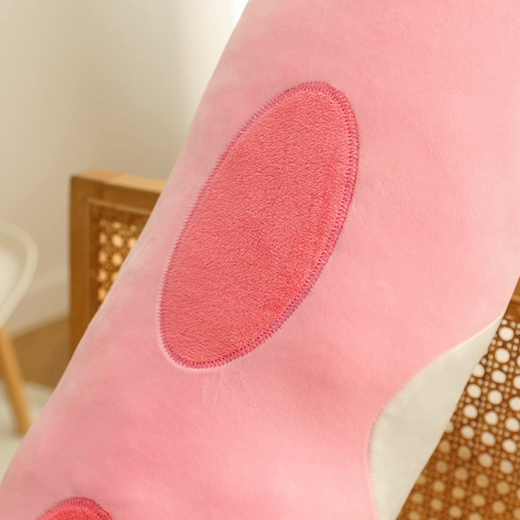 Rexinc Long Pink Cat Plush Pillow – Cute Soft Body Pillow for Sleep & Snuggling (4 Sizes up to 43.3 inches)