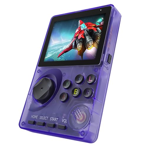 RFetomax 16-Bit Handheld Game Console with 100 Games, 2.8-Inch Screen, Purple