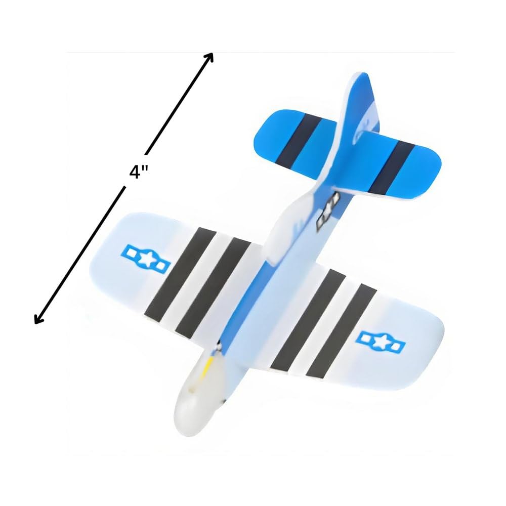 Rhode Island Novelty 72-Pack 4-Inch Foam Gliders – Bulk Assortment for Parties & Play