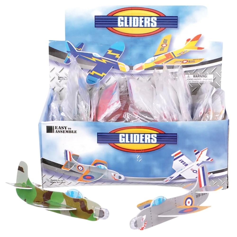 Rhode Island Novelty 72-Pack 4-Inch Foam Gliders – Bulk Assortment for Parties & Play