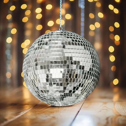 Rhode Island Novelty 8 Inch Mirror Ball – Disco Ball with Hanging Loop for Parties, Ages 8+
