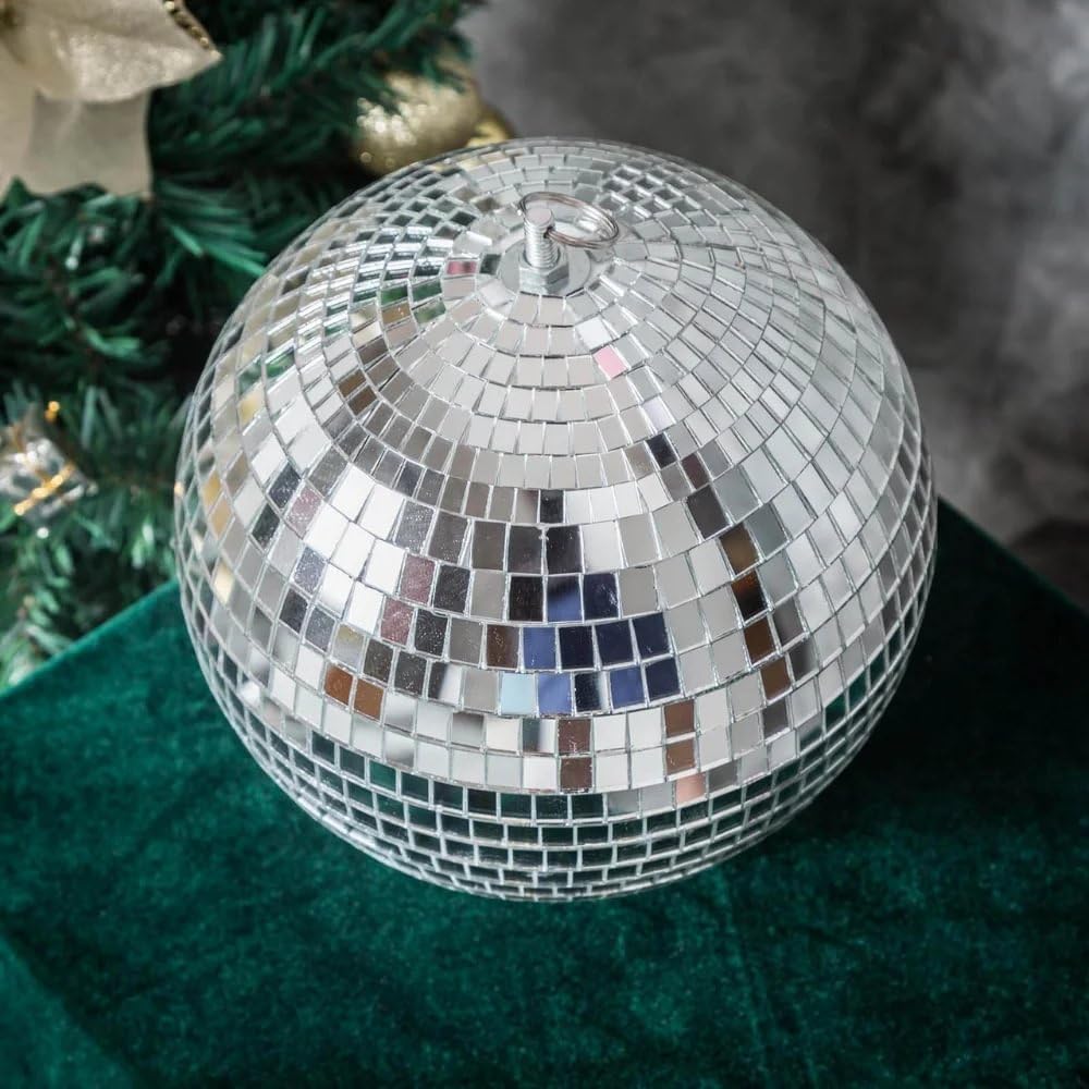 Rhode Island Novelty 8 Inch Mirror Ball – Disco Ball with Hanging Loop for Parties, Ages 8+