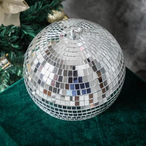 Rhode Island Novelty 8 Inch Mirror Ball – Disco Ball with Hanging Loop for Parties, Ages 8+