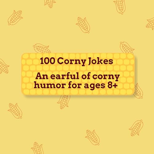 Ridley's 100 A-maize-ing Corny Joke Cards – 100 Family-Friendly Jokes for Kids and Adults in a Corn-Shaped Box