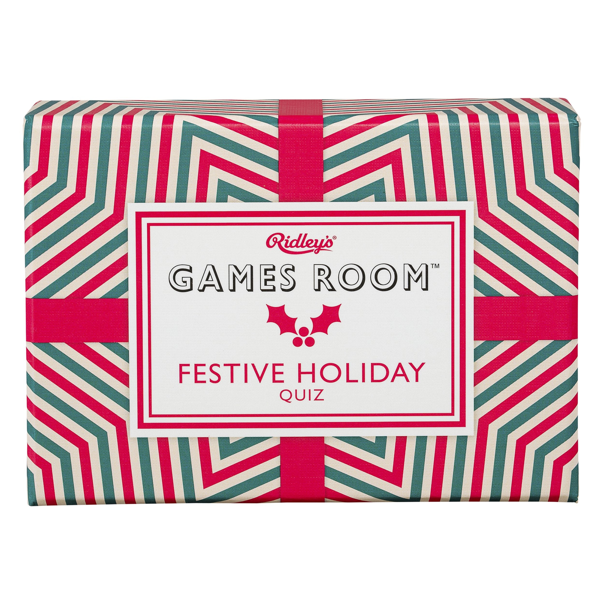 Ridley’s Festive Holiday Trivia Card Game – 140 Unique Quiz Cards for Family Fun, Ages 8+