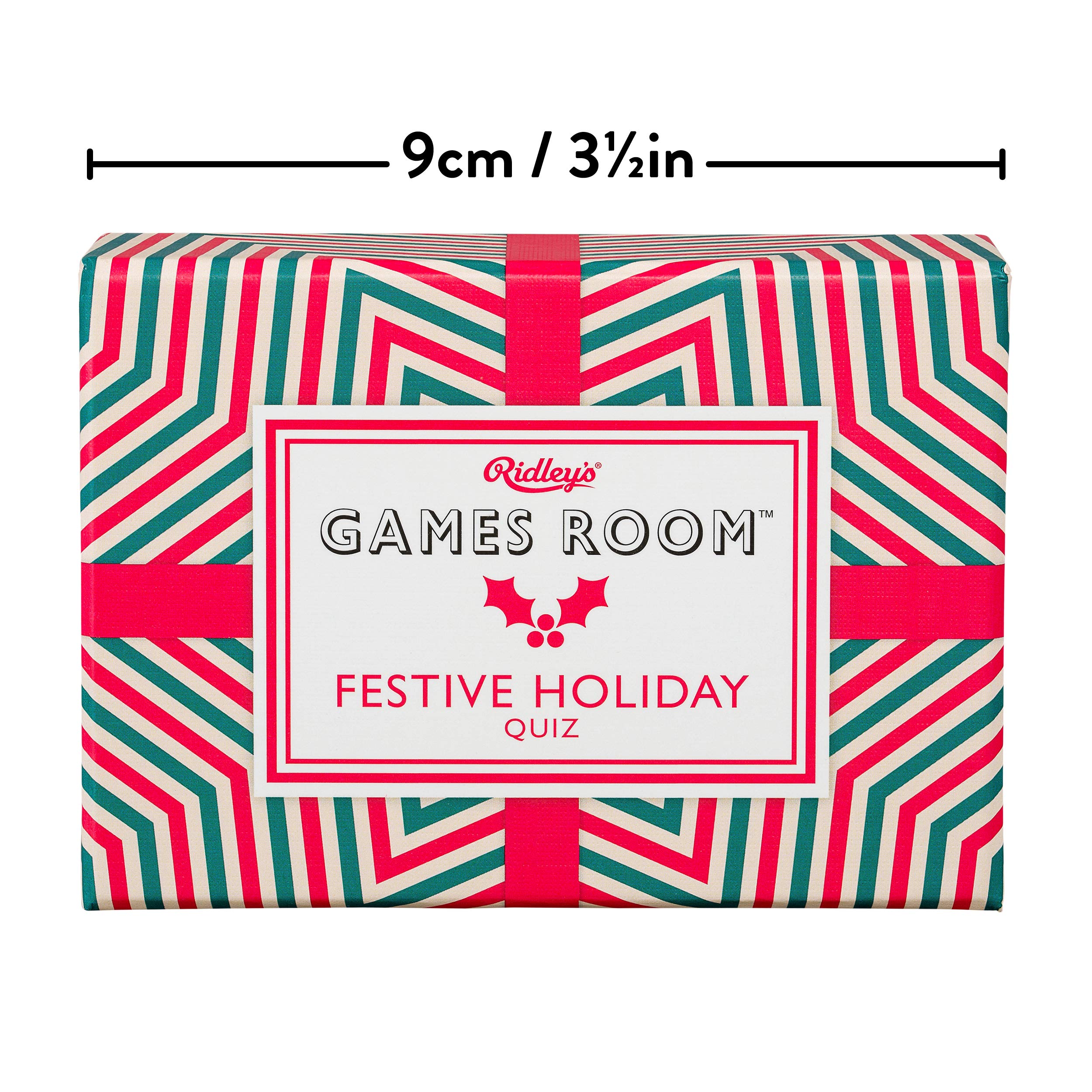 Ridley’s Festive Holiday Trivia Card Game – 140 Unique Quiz Cards for Family Fun, Ages 8+