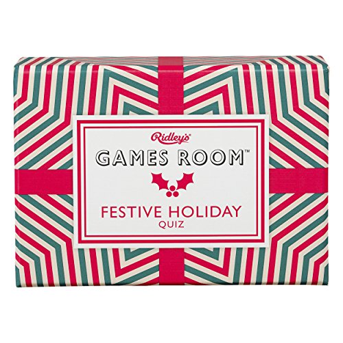 Ridley’s Festive Holiday Trivia Card Game – 140 Unique Quiz Cards for Family Fun, Ages 8+