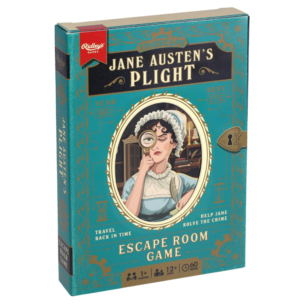 Ridley's Timescape: Jane Austen's Plight – Reusable Escape Room Puzzle Game for 1+ Players, Ages 12+