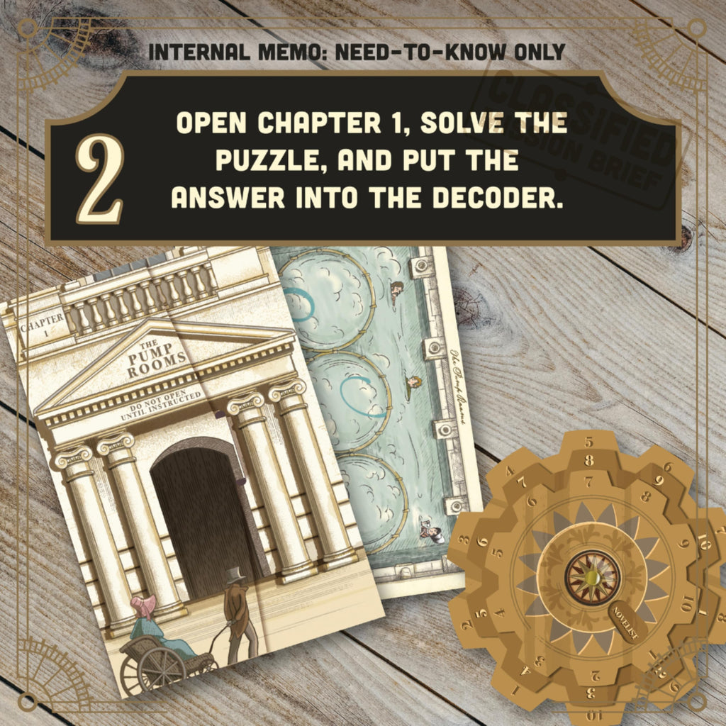 Ridley's Timescape: Jane Austen's Plight – Reusable Escape Room Puzzle Game for 1+ Players, Ages 12+
