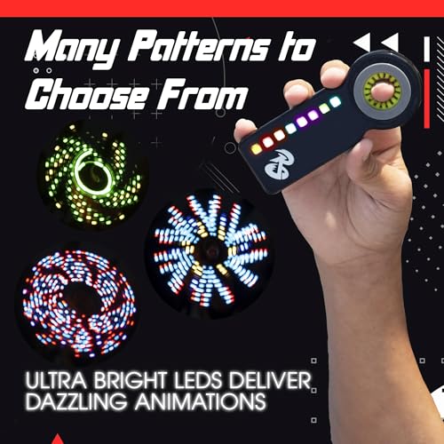 RingSlingr Light Up Fidget Spinner – 4 LED Modes, Glow in the Dark, 10-Hour Battery
