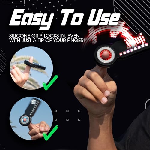 RingSlingr Light Up Fidget Spinner – 4 LED Modes, Glow in the Dark, 10-Hour Battery