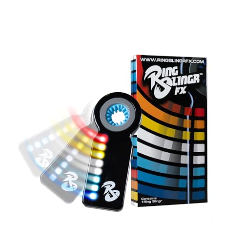 RingSlingr Light Up Fidget Spinner – 4 LED Modes, Glow in the Dark, 10-Hour Battery
