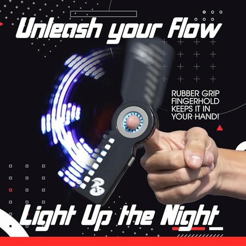 RingSlingr Light Up Fidget Spinner – 4 LED Modes, Glow in the Dark, 10-Hour Battery