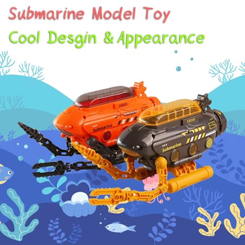 Rinnland Submarine Toy with Robotic Arms - Deep-Sea Probe with Adjustable Base