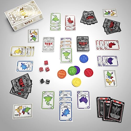 Risk Strike: Fast-Paced Card & Dice Game – 20-Minute Strategy for 2-5 Players, Ages 10+