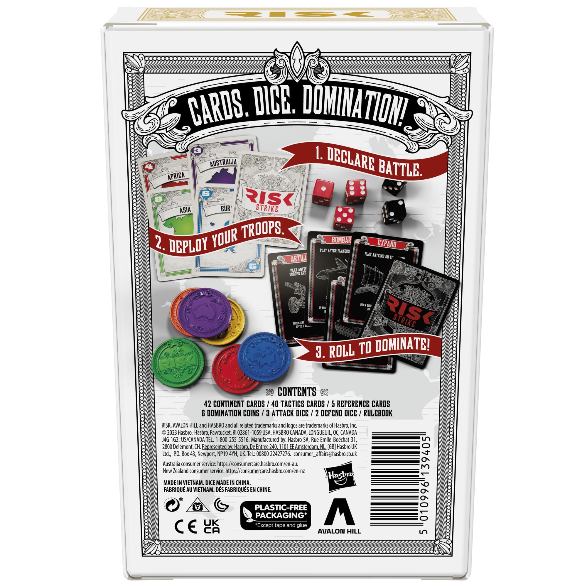 Risk Strike: Fast-Paced Card & Dice Game – 20-Minute Strategy for 2-5 Players, Ages 10+