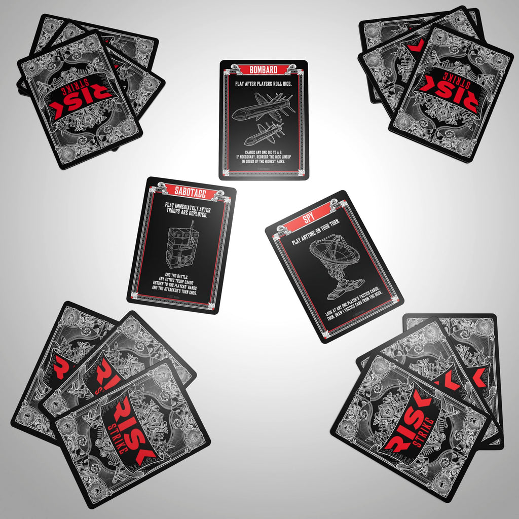 Risk Strike: Fast-Paced Card & Dice Game – 20-Minute Strategy for 2-5 Players, Ages 10+