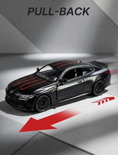 Risopen 1:36 BMW M4 CSL Diecast Model Car – Pull Back Toy with Opening Doors for Ages 3+