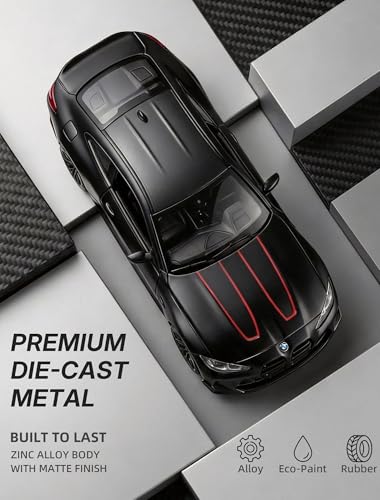 Risopen 1:36 BMW M4 CSL Diecast Model Car – Pull Back Toy with Opening Doors for Ages 3+