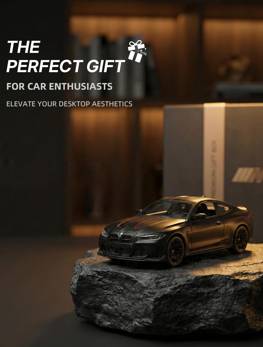 Risopen 1:36 BMW M4 CSL Diecast Model Car – Pull Back Toy with Opening Doors for Ages 3+