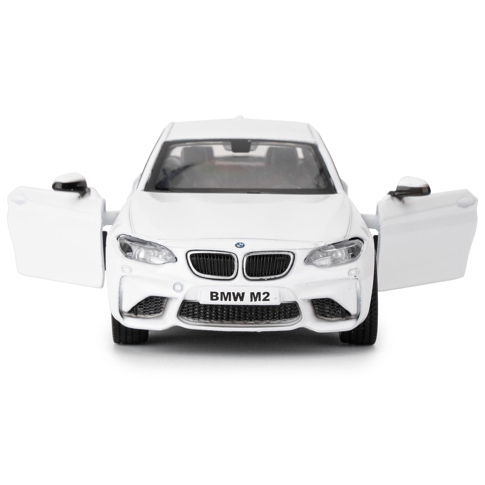 RMZ City 1:36 BMW M2 Diecast Pull-Back Toy Car, White – Collectible Model for Ages 3+