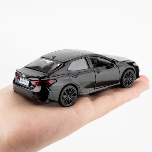 RMZ City 1:36 Camry XSE Diecast Car Model – Black, Pull Back, Opening Doors