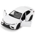 RMZ City 1:36 Camry XSE Diecast Model Car, White – Pull Back with Opening Doors