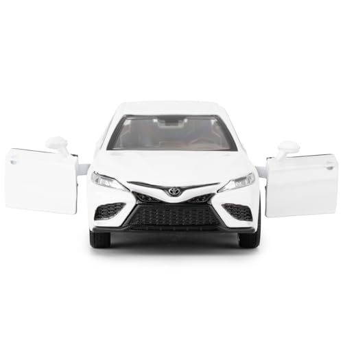 RMZ City 1:36 Camry XSE Diecast Model Car, White – Pull Back with Opening Doors