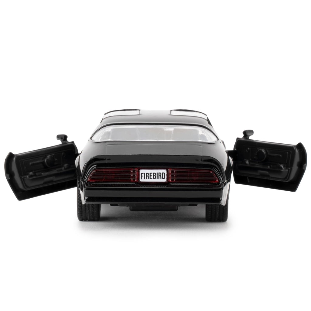 RMZ City 1:36 Pontiac Firebird Trans Am Diecast Pull Back Car - Black, Opening Doors, Ages 3+