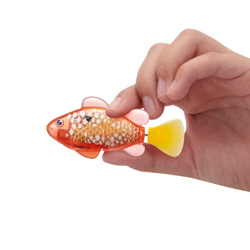 Robo Alive ZURU Robo Fish 2-Pack (Pink + Golden) – Water-Activated Robotic Swimming Toy with Color Change, Amazon Exclusive Series 3