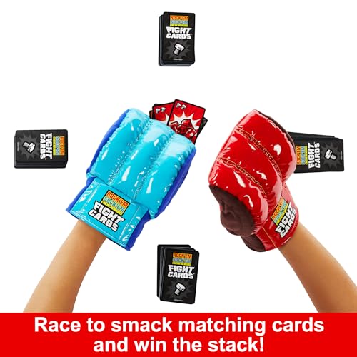 Rock ‘Em Sock ‘Em Robots Fight Cards Card Game – Team Party Game with Boxing Gloves
